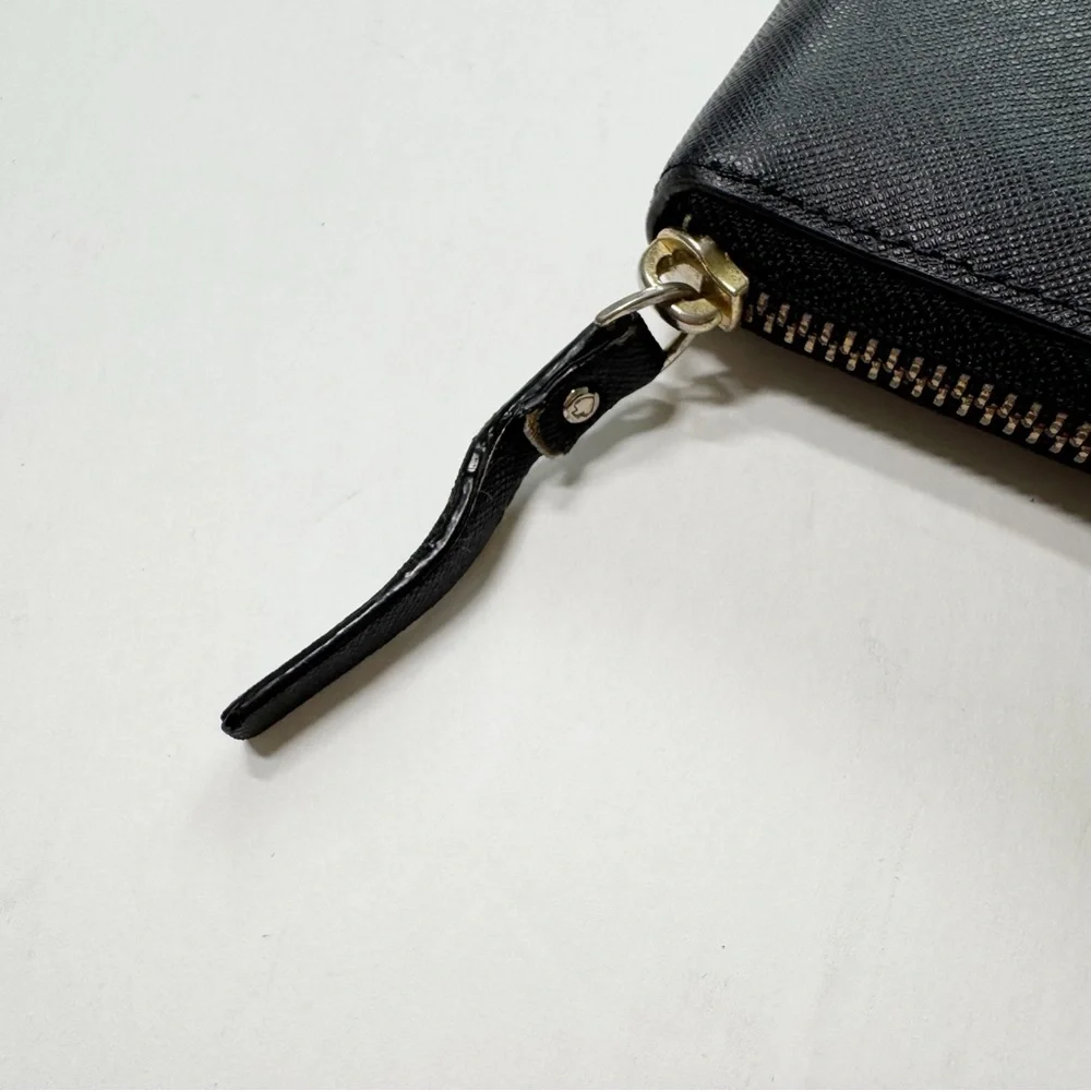 Kate Spade Large Black‎ Leather Continental Wallet